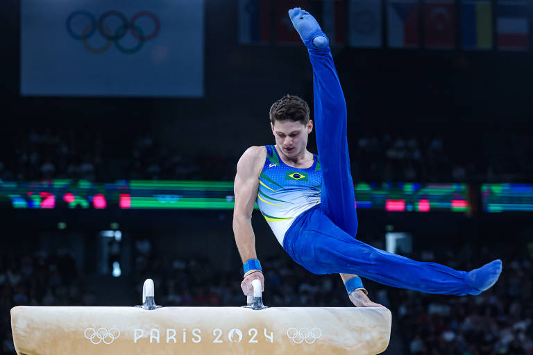 Diogo Soares em ação nos Jogos Olímpicos de Paris