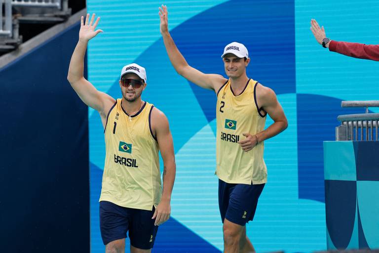 George Wanderley e André Stein venceram os marroquinos Mohammed Abicha e Zouheir Elgraoui na estreia do Brasil no vôlei de praia