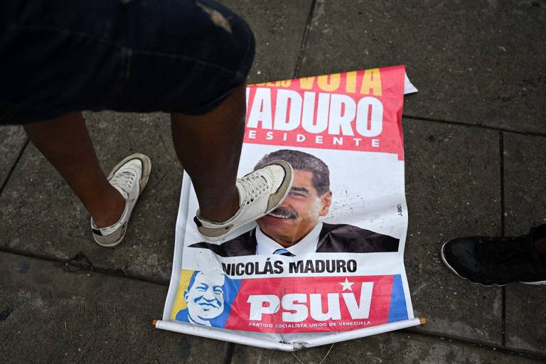 Venezuelanos protestam contra Maduro e questionam resultado das eleições