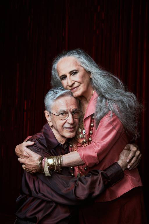Maria Bethânia e Caetano Veloso, que saem juntos em turnê em 2024