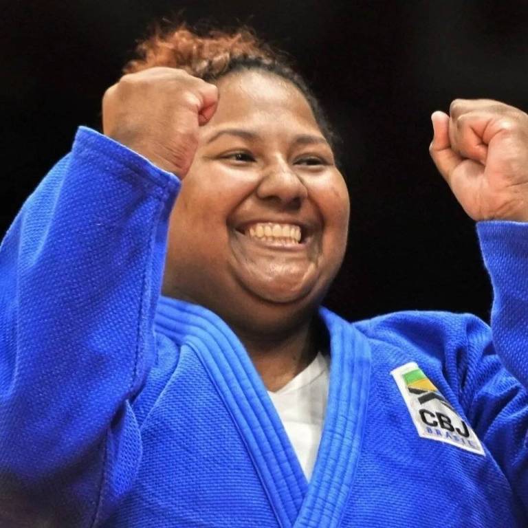 Imagens da judoca Beatriz Souza