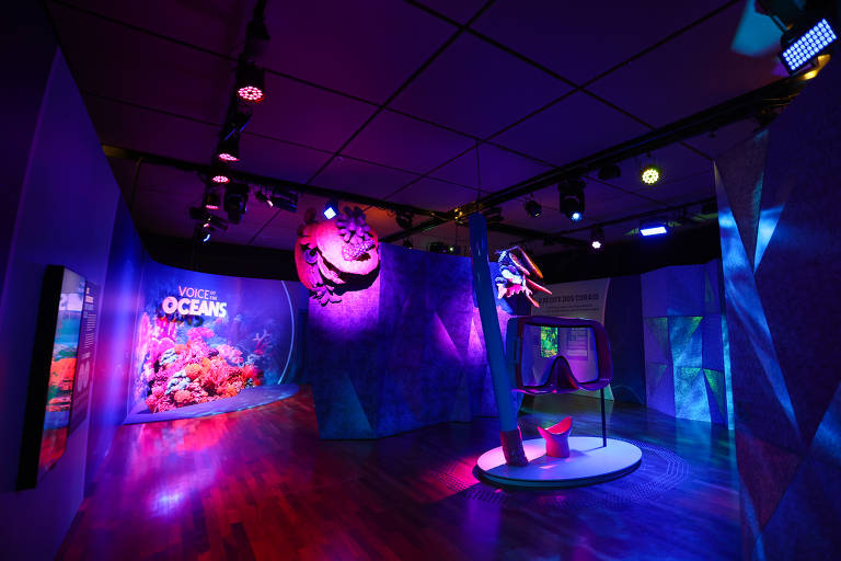 Exposição 'Voz dos Oceanos' no JK Iguatemi