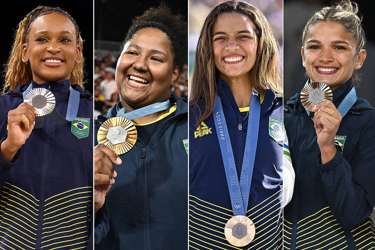 Mulheres brasileiras superam os homens em número de medalhas nas Olimpíadas