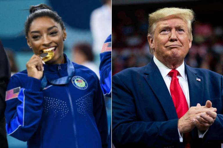 Simone Biles e Donald Trump