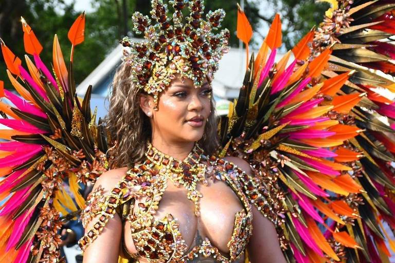 Rihanna no carnaval de Barbados