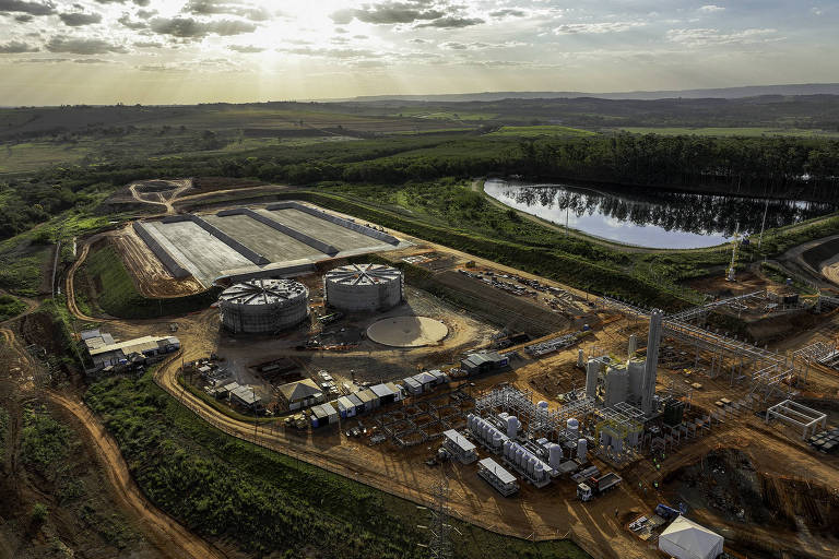 Bioparque de energia Bonfim, estrutura da Raízen em Guariba (SP) que recentemente passou a produzir etanol de segunda geração (E2G), além de açúcar, etanol, biogás e bioenergia