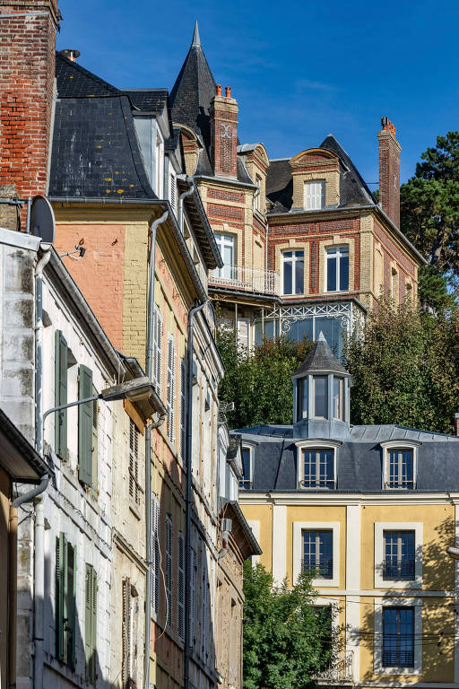 Fachada de casas em Trouville, na França