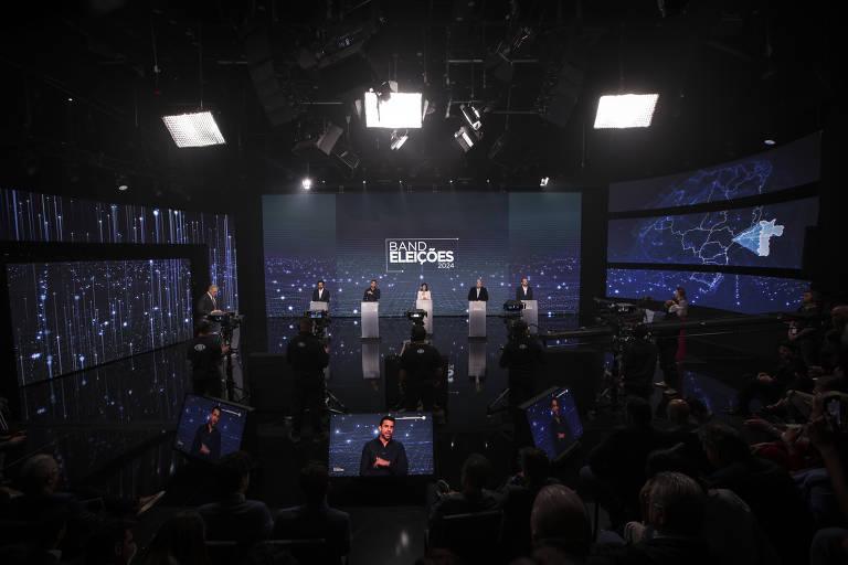 Veja imagens do debate entre os pré-candidatos a prefeito de São Paulo na Band