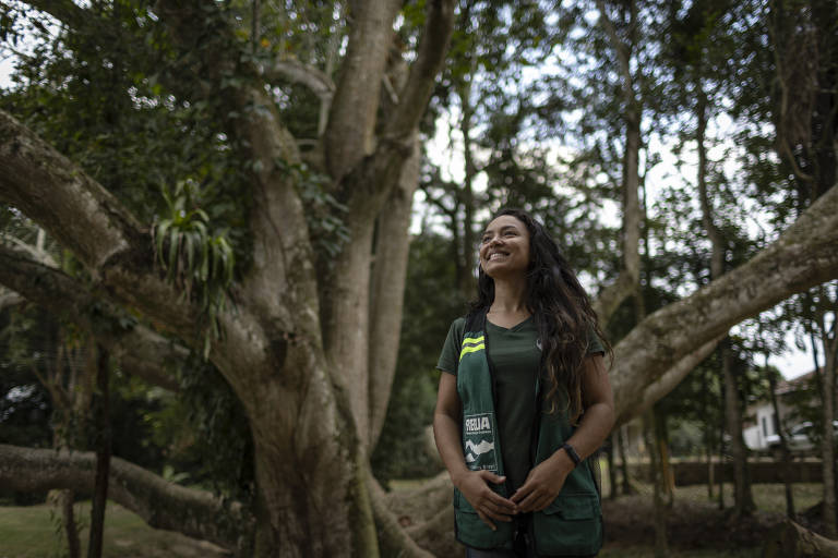 A educadora ambiental Yasmim Xavier de Figueiredo