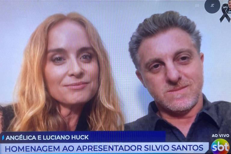 Angélica e Luciano Huck dão entrevista ao vivo no SBT