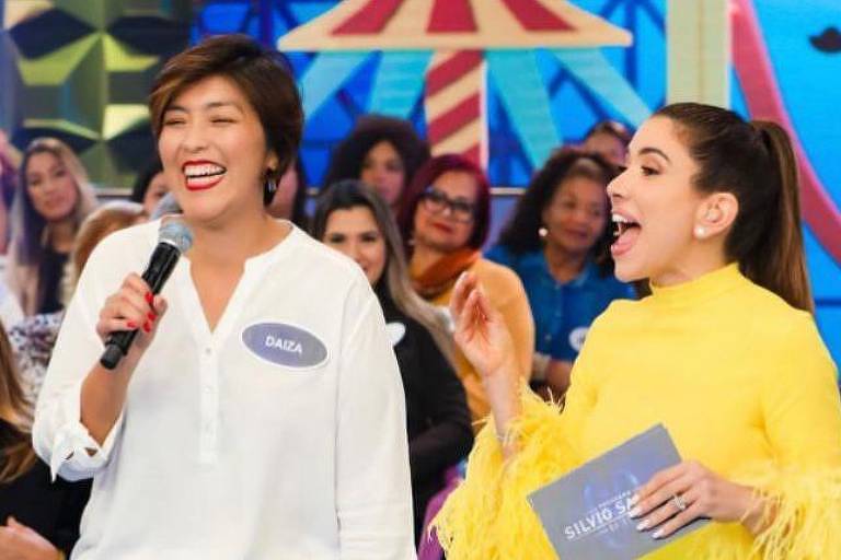 Daiza Lazarte, a menina do bambu, participou do Programa Silvio Santos com Patrícia Abravanel em 2023