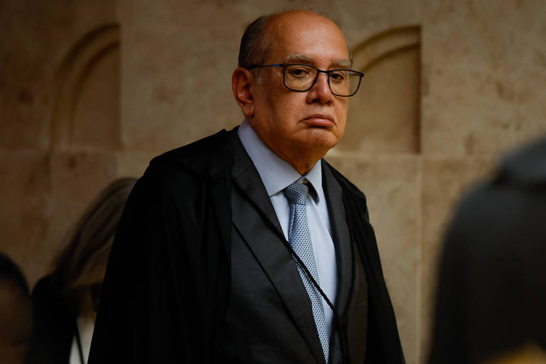 Ministro Gilmar Mendes durante sessão do STF