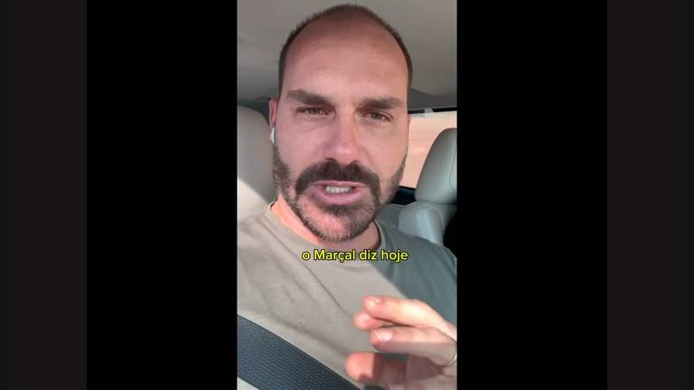 "Um ano e pouco atrás [Marçal] tinha uma opinião totalmente diferente e não conseguia enxergar a diferença entre o bem e o mal", disse Eduardo Bolsonaro em novo vídeo, este gravado no dia 22