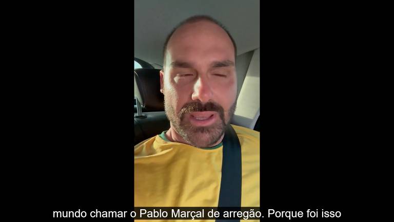 Enquanto isso, o deputado federal Eduardo Bolsonaro continuou na ofensiva. Em vídeo gravado no dia 21, saiu em defesa do irmão Carlos e disse que Marçal "já começa a perder um pouco da moral para ficar fazendo aquela gracinha acusando os outros de cheirador" ele aludia a matéria do jornal O Estado de São Paulo mostrando ligações entre o PCC e articuladores políticos de Marçal