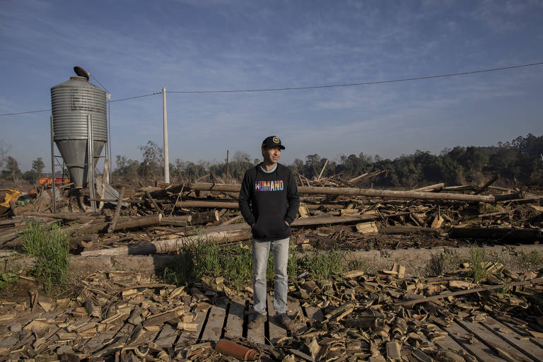 Mallmann decidiu abandonar pecuária de leite depois da cheia do rio Taquari em maio; ele vai focar em grãos