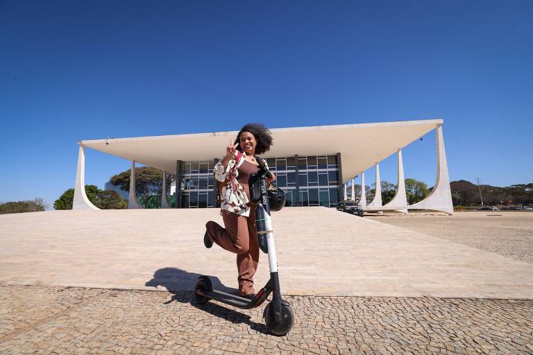 Influenciadores digitais visitam o STF, em Brasília