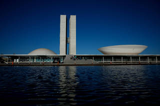 Fachada do Congresso Nacional, sede da Câmara e do Senado, em Brasília