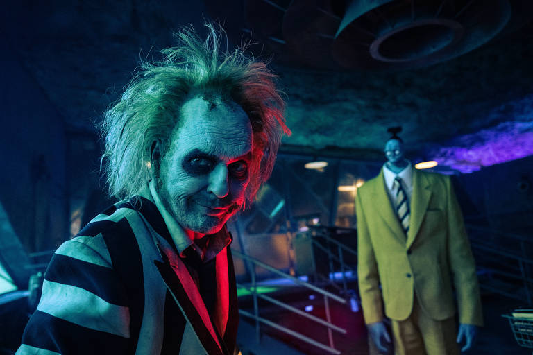 Cena do filme 'Os Fantasmas Ainda se Divertem: Beetlejuice Beetlejuice'