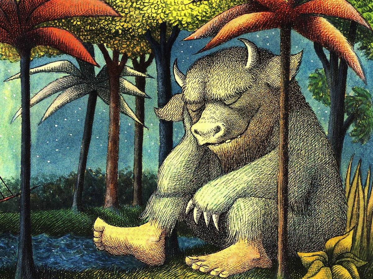 Ilustração de "Onde Vivem os Monstros", de Maurice Sendak - Reprodução 