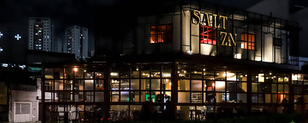 Fachada da Salt ZN, pizzaria em Santana, zona norte de São Paulo