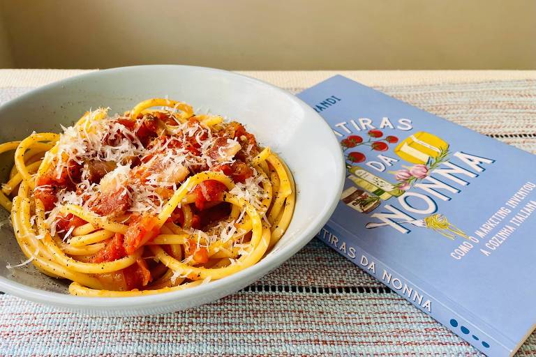 Bucatini all'amatriciana em receita de Marcos Nogueira