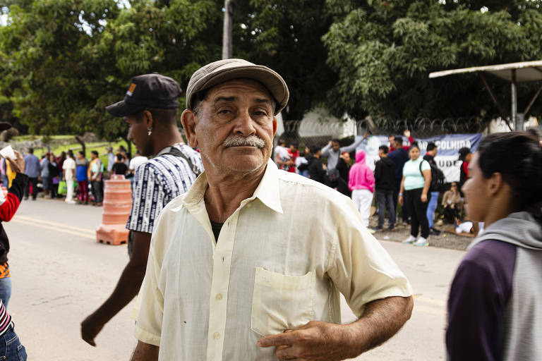 Pedro Zamora, 68, pensionista venezuelano de Ciudad Bolívar; os três filhos estão no Rio de Janeiro; na Venezuela, agora, resta sua companheira 