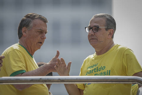 SÃO PAULO, SP, 07.09.2024: Jair Bolsonaro e Silas Malafaia. Manifestação bolsonarista contra o ministro Alexandre de Moraes, na Avenida Paulista. (Foto: Bruno Santos/Folhapress)
