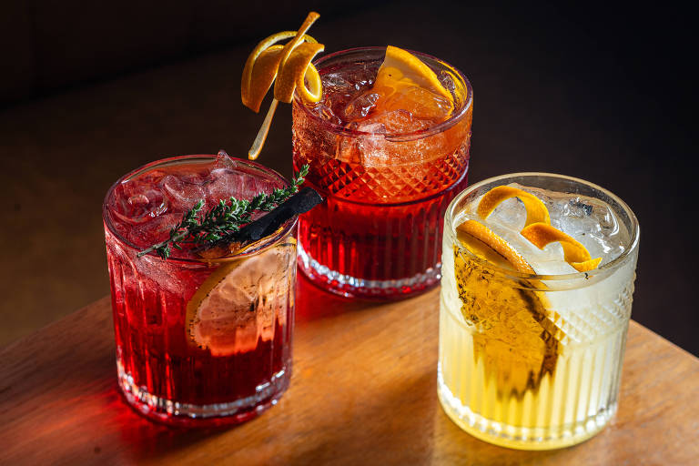 Negronis do restaurante Rendez Vous