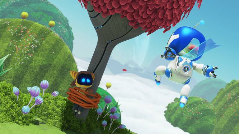 Cena do jogo 'Astro Bot', disponível para PS5