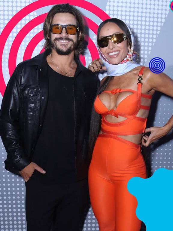 Nicolas Prattes e Sabrina Sato  no primeiro dia do Rock in Rio