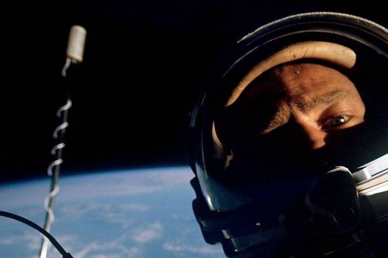 "Selfie" de astronauta Buzz Aldrin