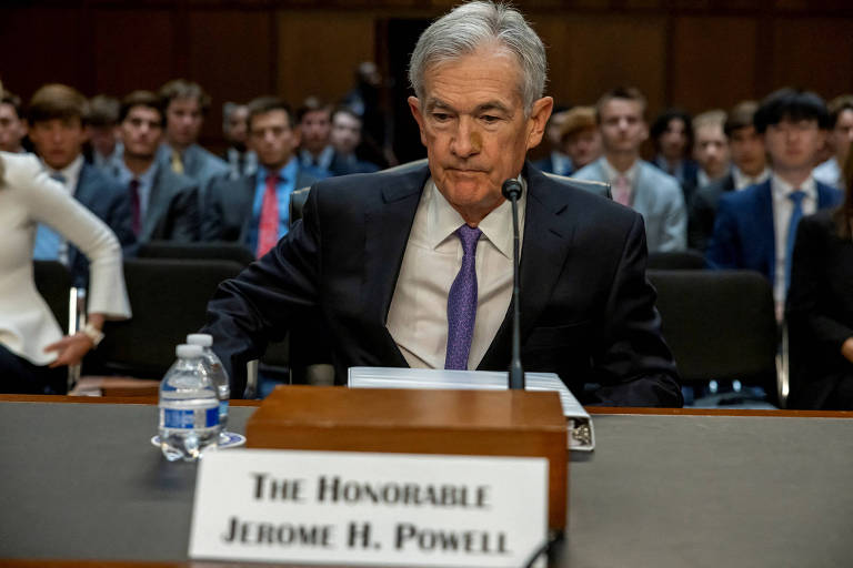 Jerome Powell, presidente do Fed, presta depoimento no Congresso dos EUA