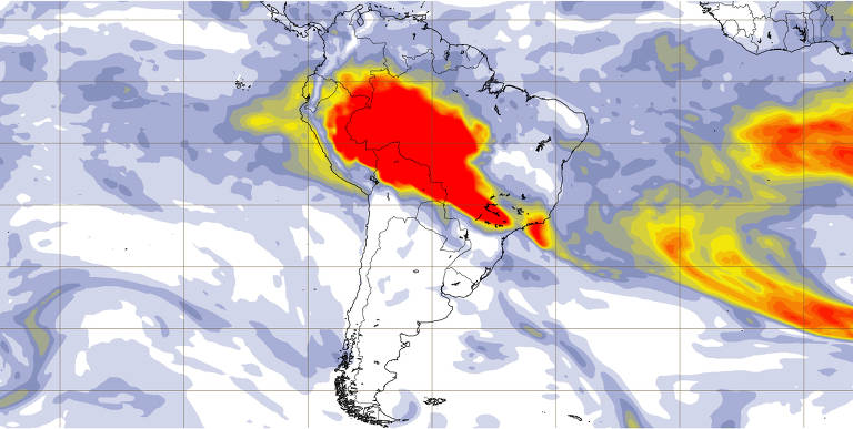 Mapa de poluição no Brasil em setembro de 2024