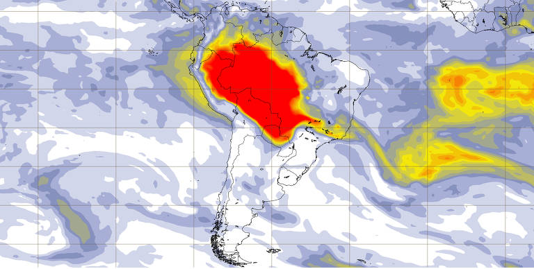 Mapa de poluição no Brasil em setembro de 2024