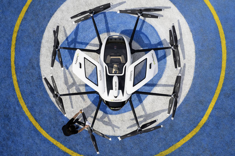 Este foi o primeiro voo feito com um eVtol em escala real no país, segundo a Anac