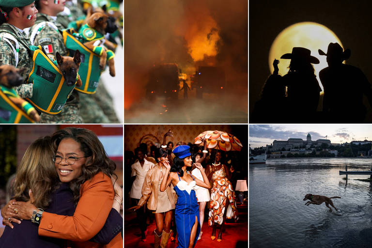 Montagem com 6 imagens que marcaram a semana ao redor do mundo, descritas em detalhe no resto da galeria.