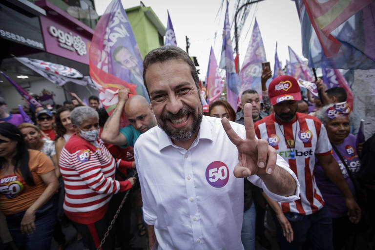 Guilherme Boulos (PSOL), candidato apoiado por Lula na disputa na capital paulista