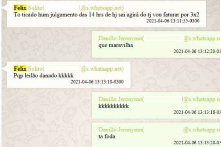 Imprimir com mensagens do WhatsApp