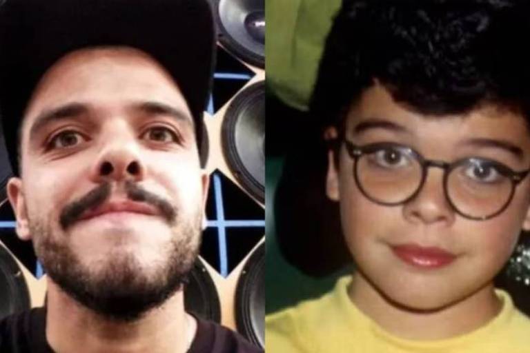 João Rebello na época em que era ator mirim da Globo