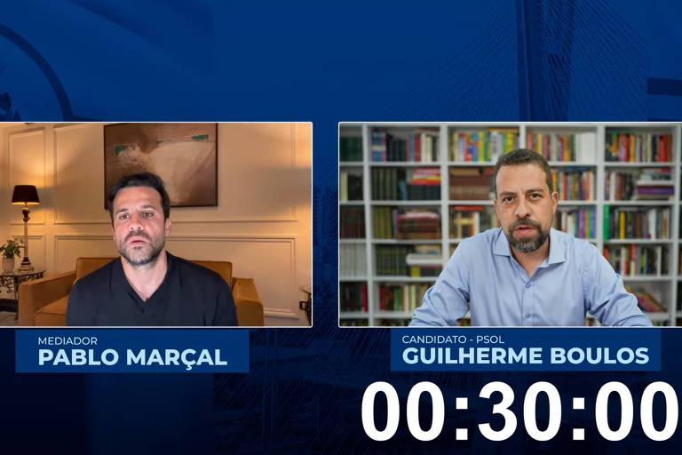 Guilherme Boulos participa de sabatina organizada por Pablo Marçal