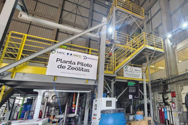 Plantas de pesquisa de captura de carbono com zeólitas