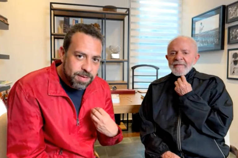 Lula e Boulos fazem live no Youtube. As aparições do presidente, principal cabo eleitoral de candidato, no segundo turno ficaram restritas ao horário eleitoral e às redes sociais, frustando a campanha do psolista