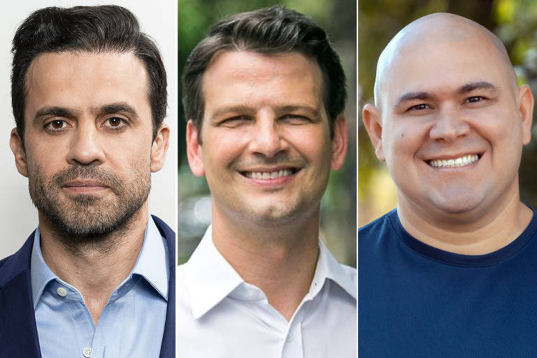 E A DIREITA? | Viu surgir o fenômeno Pablo Marçal (à esq.), que fez 28% dos votos em São Paulo no primeiro turno. Dois nomes da direita fizeram o segundo turno em Curitiba, que teve vitória de Eduardo Pimentel (PSD). Em Cuiabá, Abílio Brunini (à dir.) foi um dos quatro prefeitos eleitos do PL.