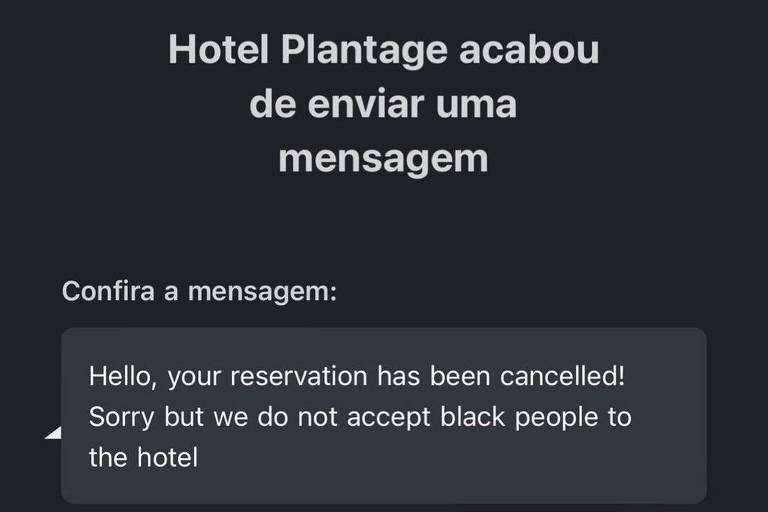 Brasileiro diz que hotel na Holanda cancelou sua reserva por não aceitar negros