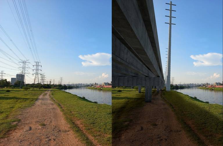 Simulação mostra o impacto das pistas no parque ao lado do rio Jurubatuba