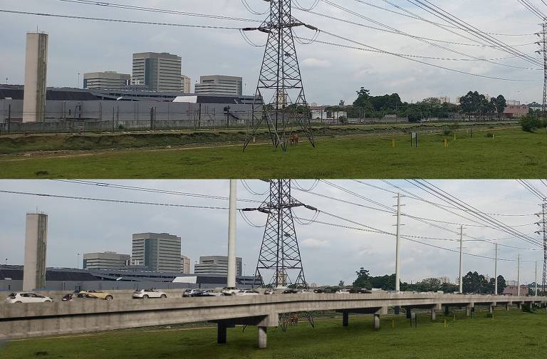 Simulação mostra o impacto das pistas no parque ao lado do rio Jurubatuba