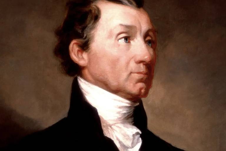 James Monroe, 5º presidente dos Estados Unidos e último representante dos 'pais fundadores' que lutaram na Revolução Americana