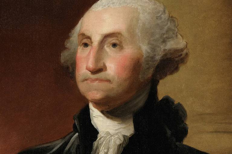 O 1º presidente dos Estados Unidos, George Washington, que governou o país por dois mandatos, de 1789 a 1797