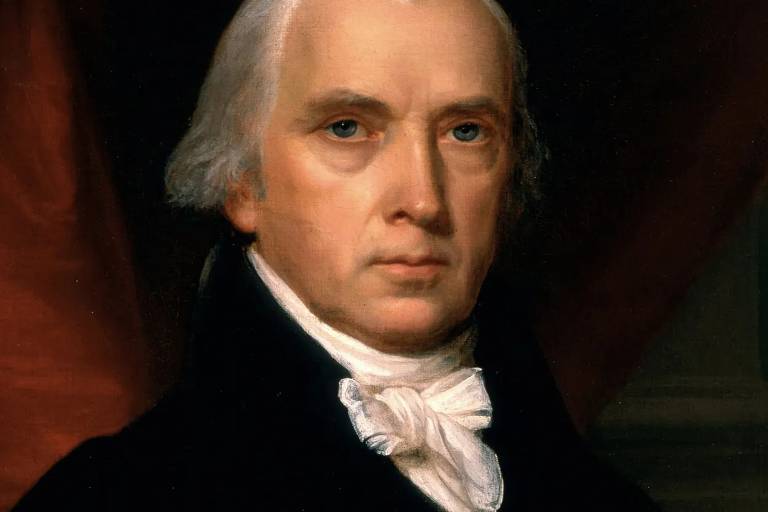 O 4º presidente dos Estados Unidos, James Madison, considerado o 'Pai da Constituição' americana