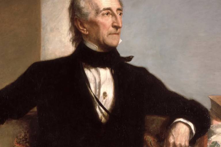 O 10º presidente dos Estados Unidos, John Tyler, primeiro vice a assumir como presidente após a morte de Harrison